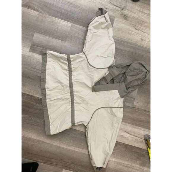 Marni Green Cotton Drawstring Rain Jacket, Sz Italy 38 /US Medium*, MSRP $2100 - Picture 10 of 11